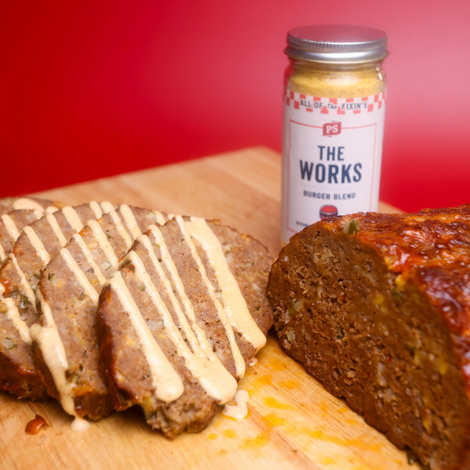 The Works Smoked Meatloaf