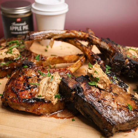 Pumpkin Spice Latte Butter Pork Tomahawks