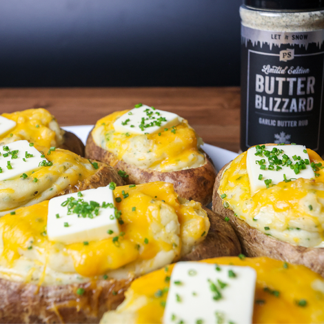 Butter Blizzard Twice Baked Potatoes