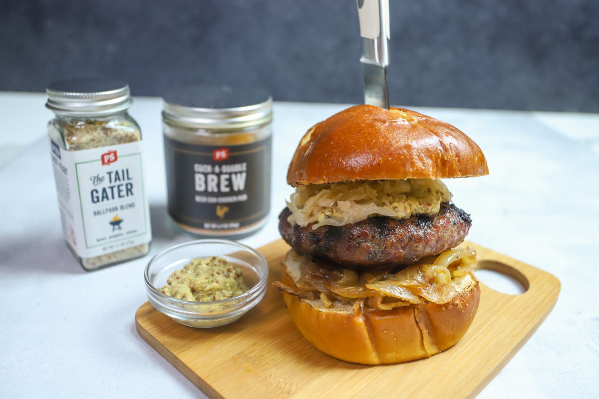 Tailgater Brat Burger Recipe – PS Seasoning