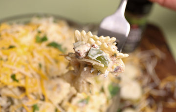 Spicy Dill Pickle Pasta Salad