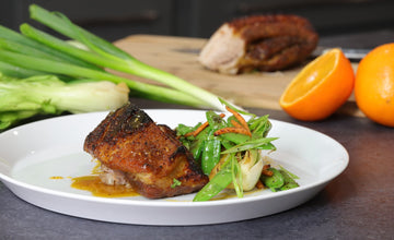 Sesame Chili Citrus Glazed Pork Belly