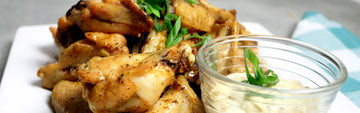 Grilled Honey Ale Wings with Truffle Mustard